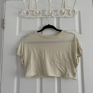 Garage Cream Women's Crop Top